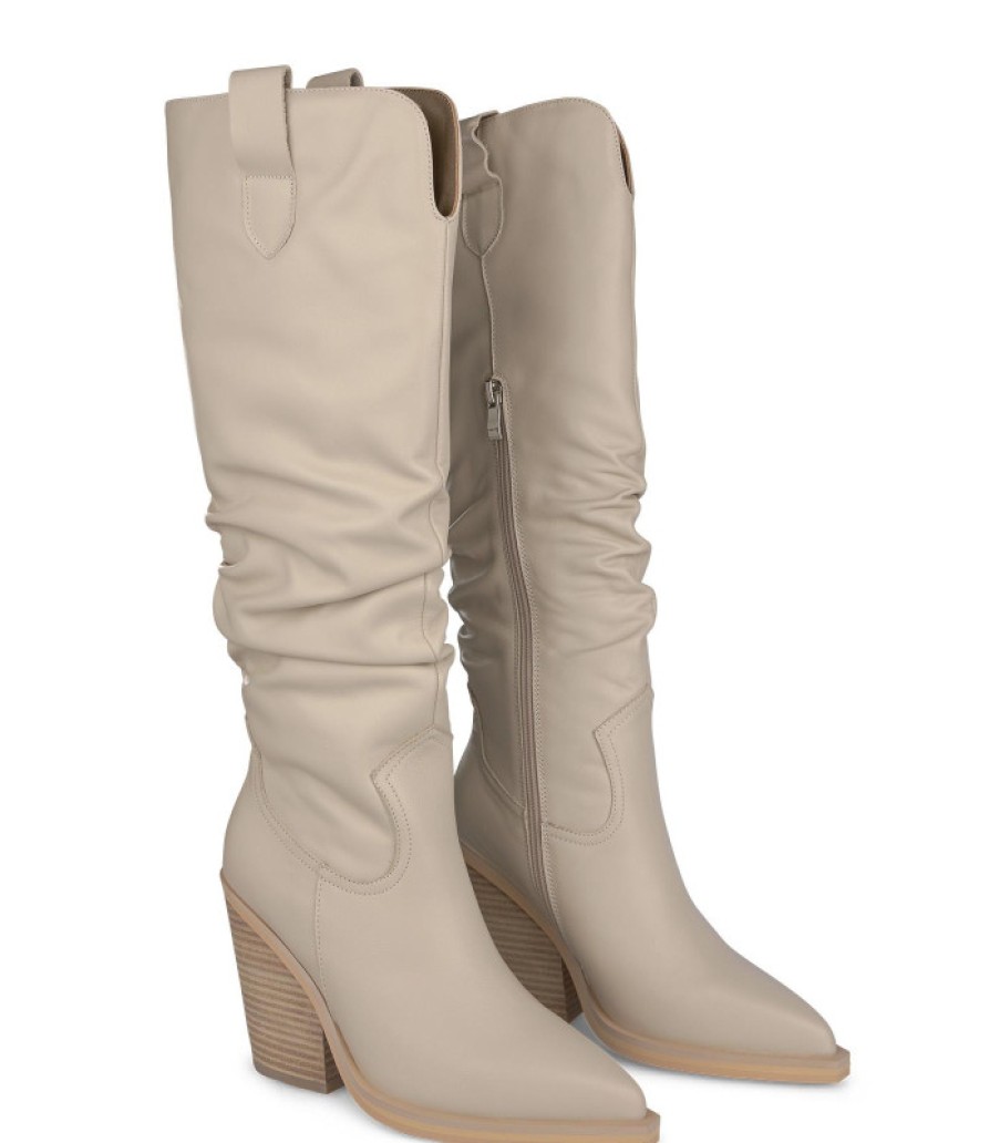 Alma En Pena ALMA Botas Tacon | Comprar Bota Tacon Cana Arrugada