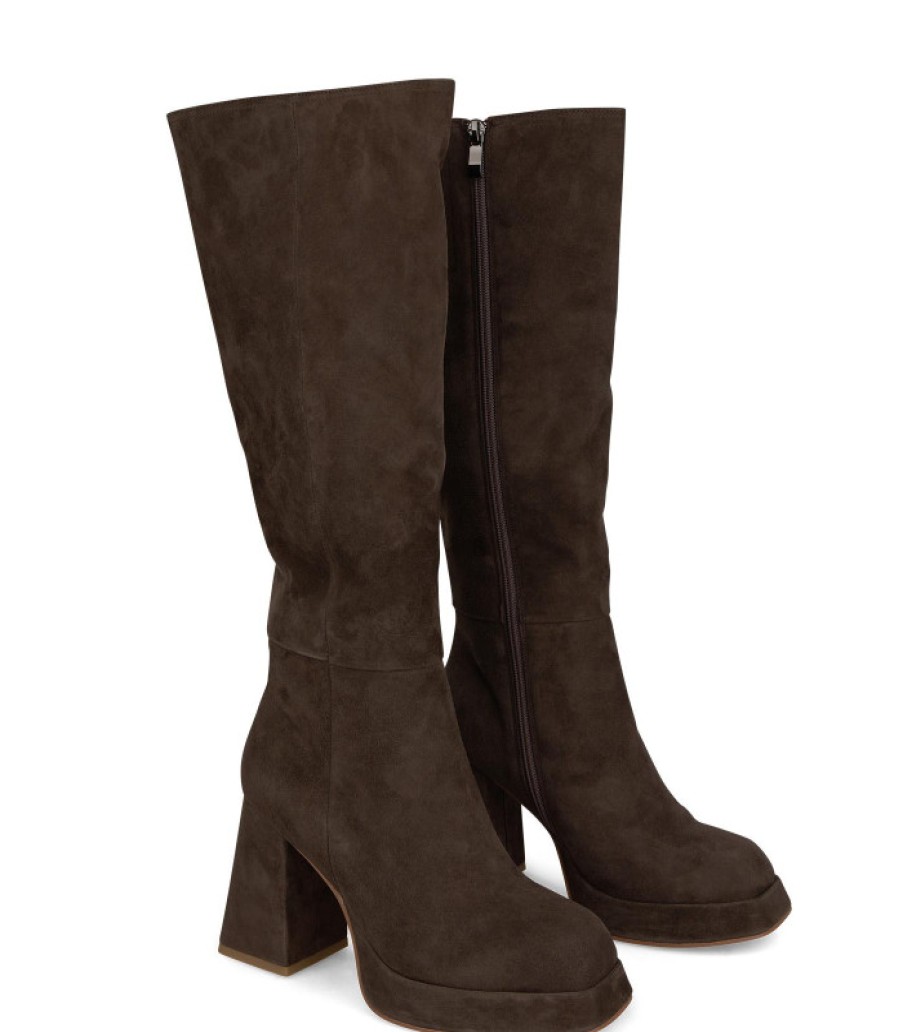 Alma En Pena ALMA Botas Tacon | Comprar Bota Piel Pierna Alta