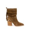 Alma En Pena ALMA Botines Tacon | Comprar Botin Con Cana Arrugada