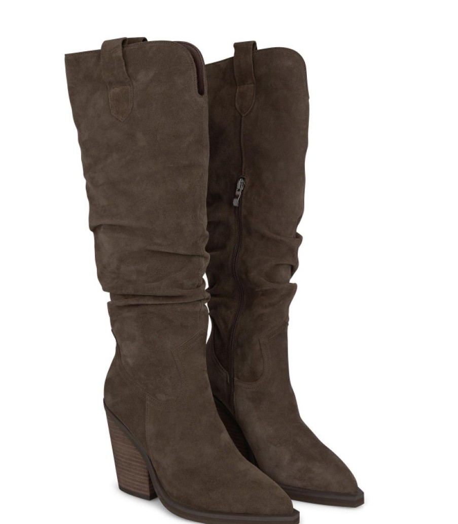 Alma En Pena ALMA Botas Tacon | Comprar Bota Tacon Cana Arrugada