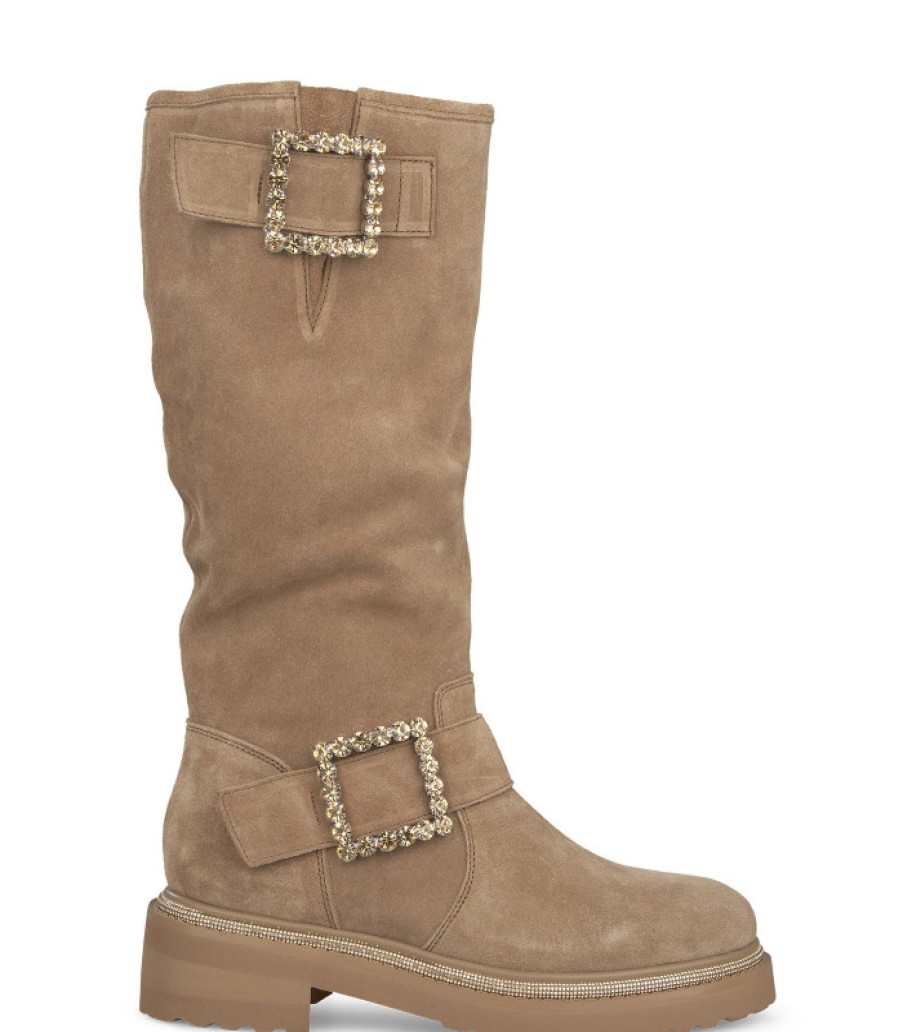 Alma En Pena ALMA Botas Planas | Comprar Bota Con Hebillas