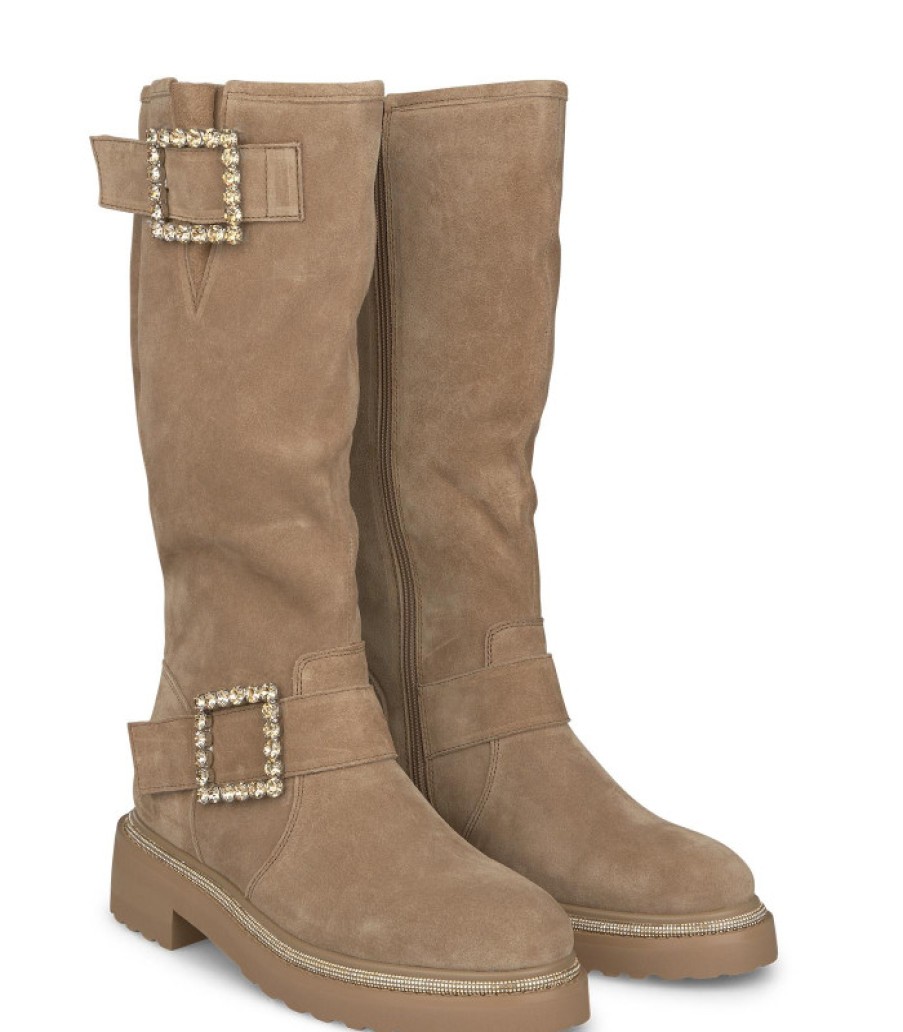 Alma En Pena ALMA Botas Planas | Comprar Bota Con Hebillas