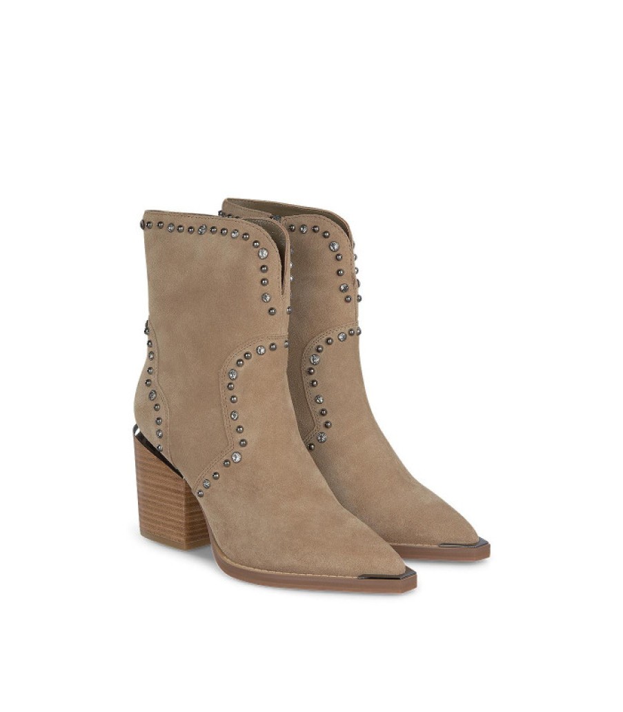 Alma En Pena ALMA Botines Tacon | Comprar Botin Arrugado Con Detalles