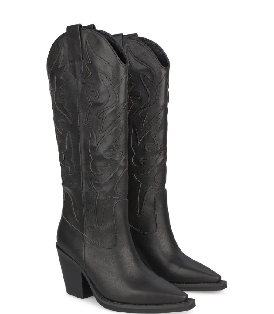 Alma En Pena ALMA Botas Tacon | Comprar Bota Vaquera Tacon Piel