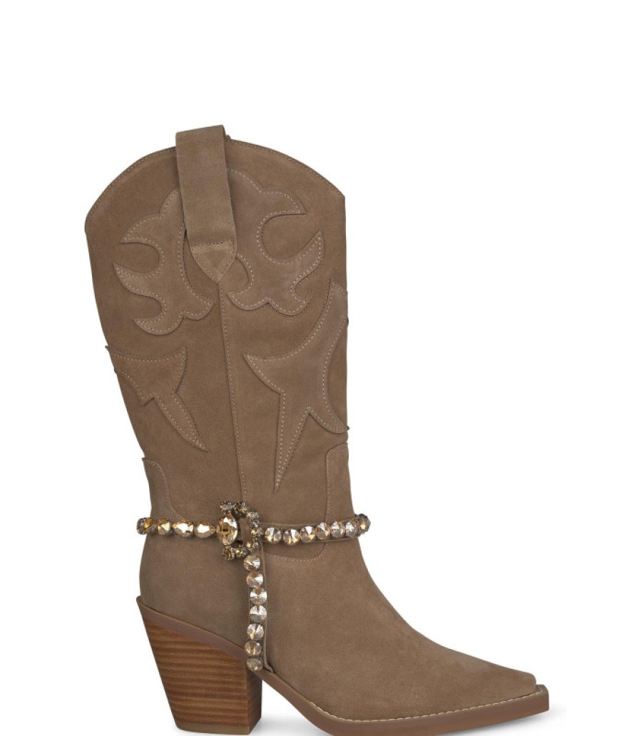 Alma En Pena ALMA Botas Tacon | Comprar Bota Con Broche De Pedreria