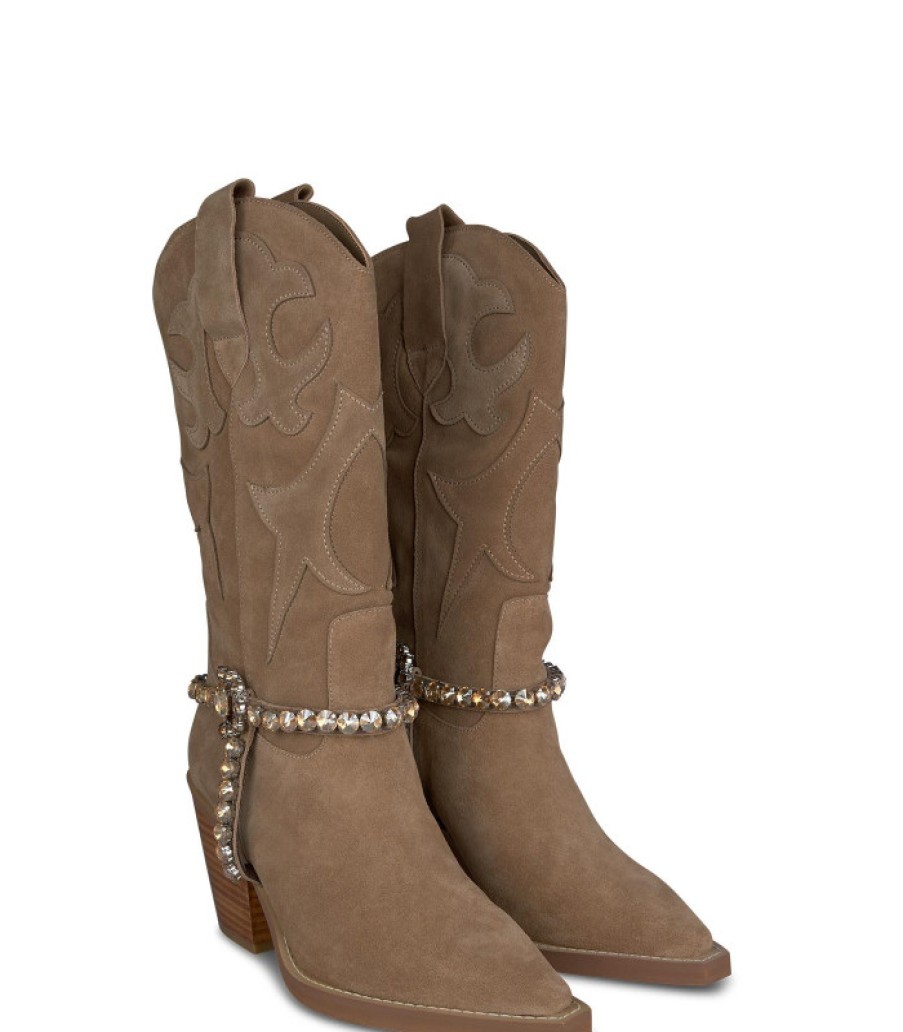 Alma En Pena ALMA Botas Tacon | Comprar Bota Con Broche De Pedreria