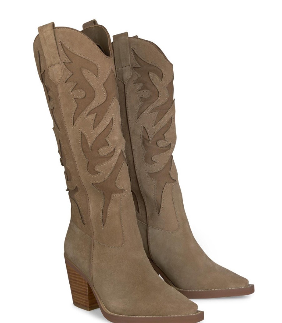 Alma En Pena ALMA Botas Tacon | Comprar Bota Vaquera Piel Tacon