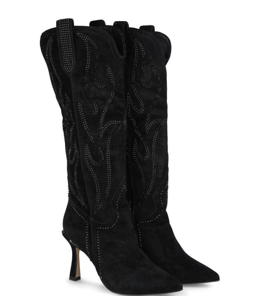 Alma En Pena ALMA Botas Tacon | Comprar Bota Tacon Con Pedreria