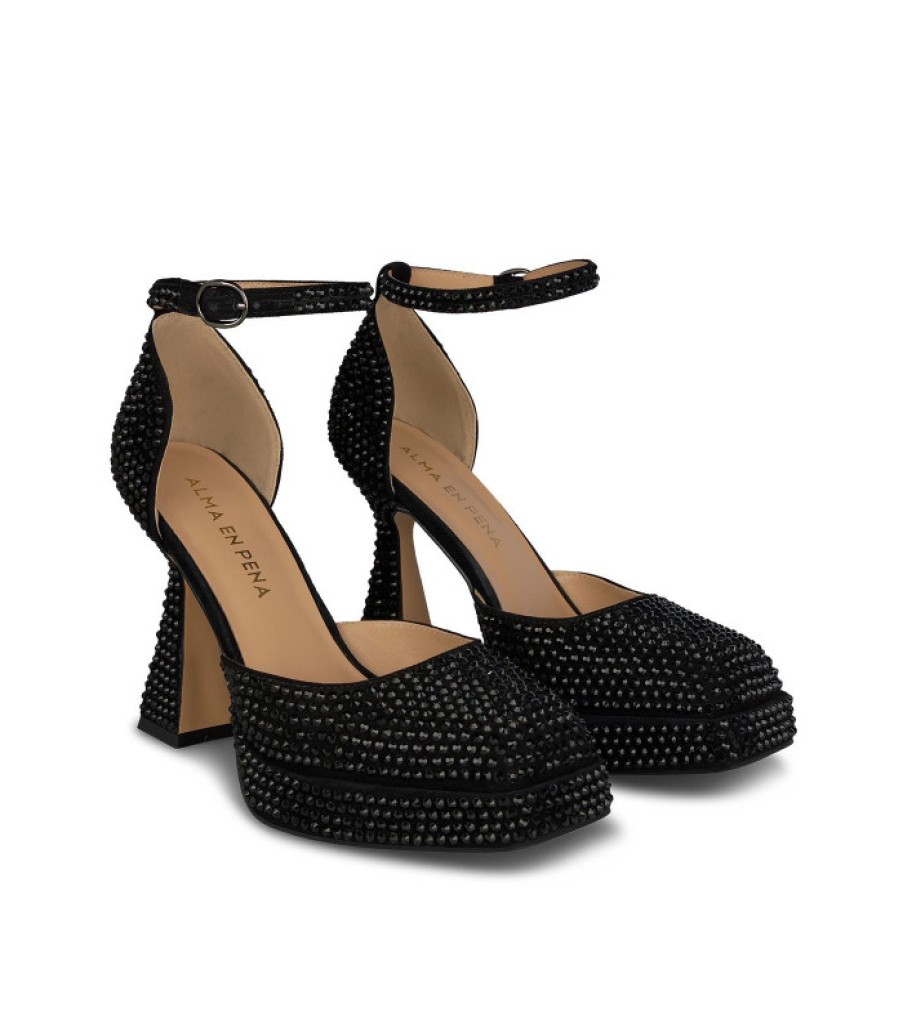 Alma En Pena ALMA Zapatillas | Comprar Sandalia Tacon Strass