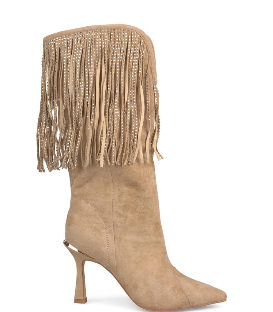 Alma En Pena ALMA Botas Tacon | Comprar Bota Tacon Flecos