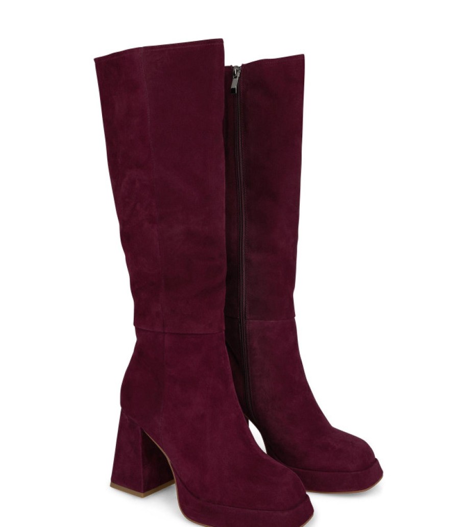 Alma En Pena ALMA Botas Tacon | Comprar Bota Piel Pierna Alta