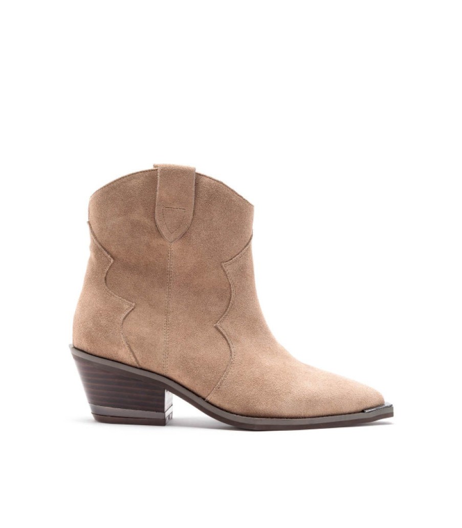 Alma En Pena ALMA Botines Planos | Comprar Botin Cowboy De Piel