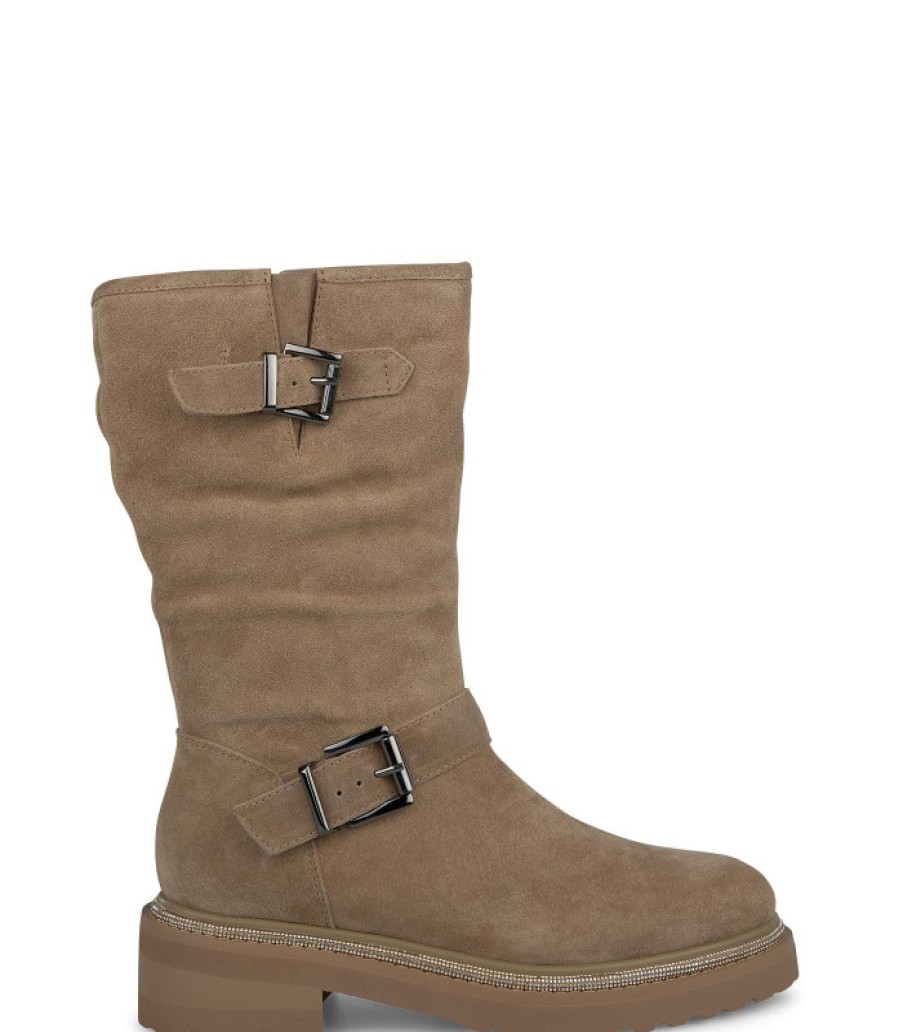 Alma En Pena ALMA Botas Planas | Comprar Bota Con Hebillas Piel