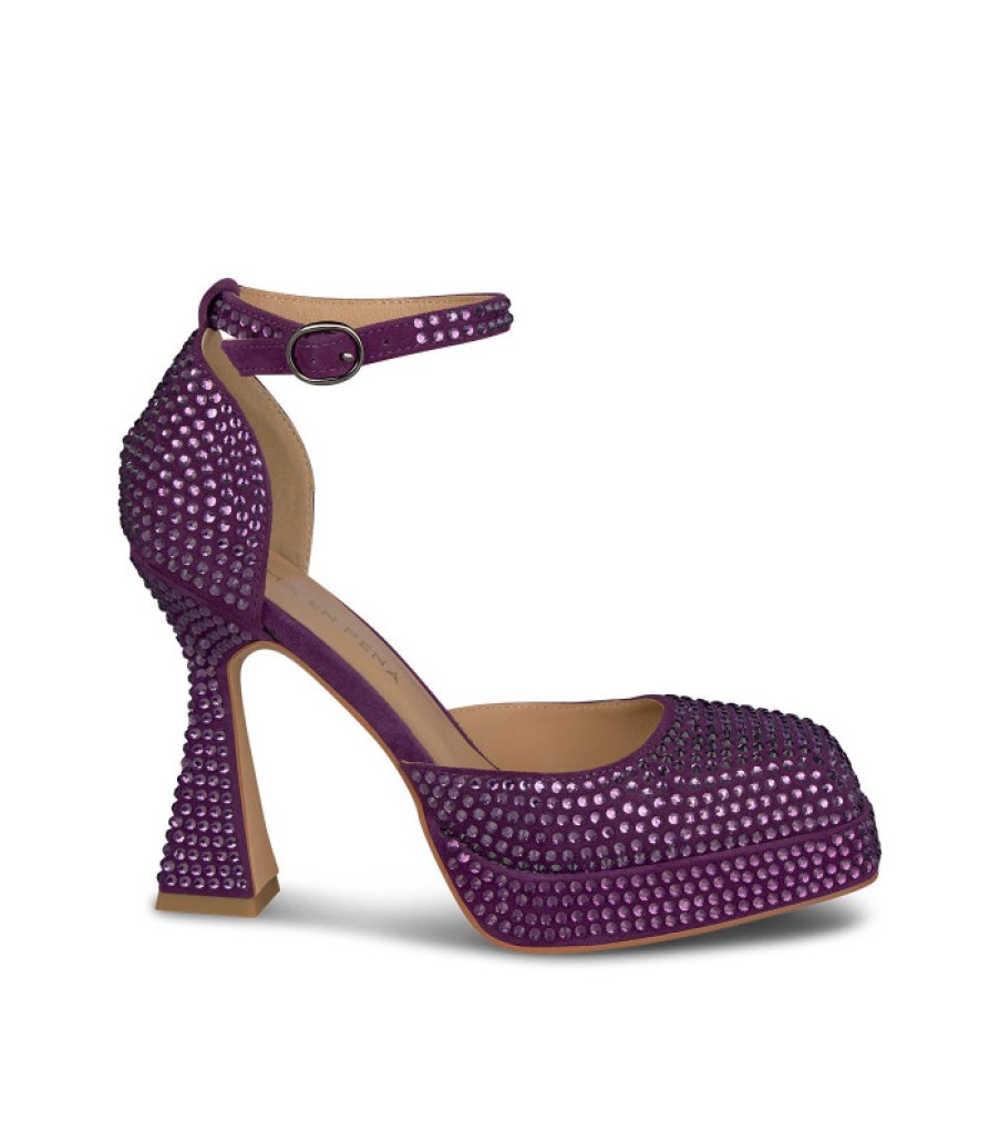 Alma En Pena ALMA Zapatillas | Comprar Sandalia Tacon Strass