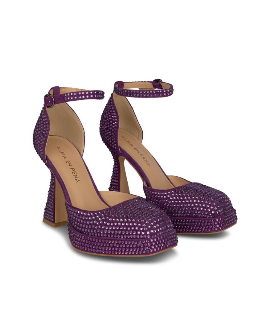 Alma En Pena ALMA Zapatillas | Comprar Sandalia Tacon Strass