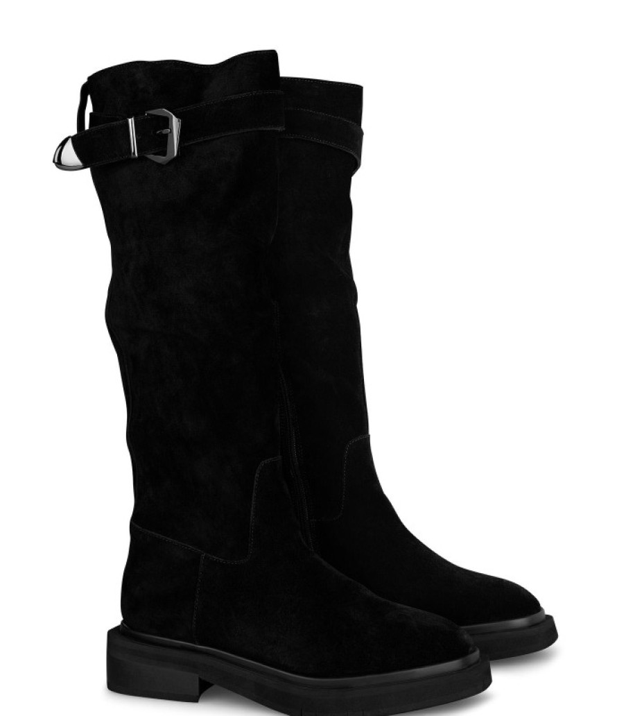 Alma En Pena ALMA Botas Planas | Comprar Bota Hebilla Alta