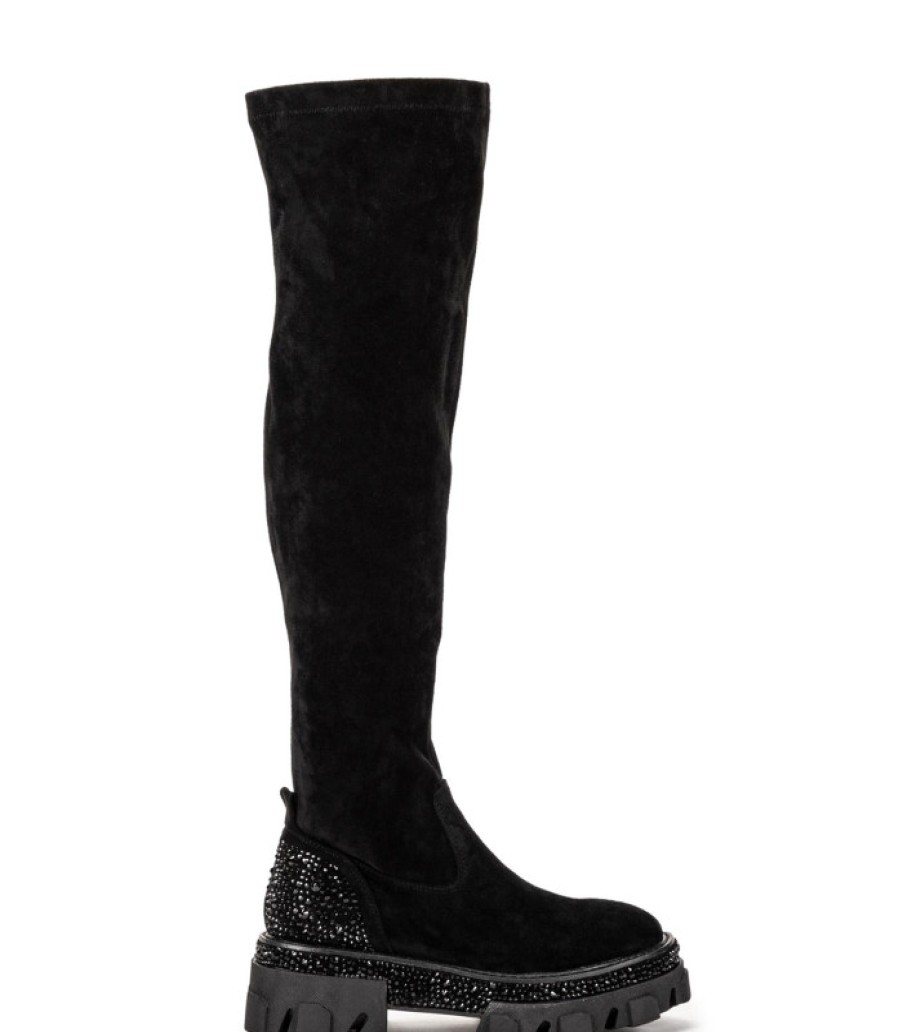 Alma En Pena ALMA Botas Planas | Comprar Bota Adorno Pedreria