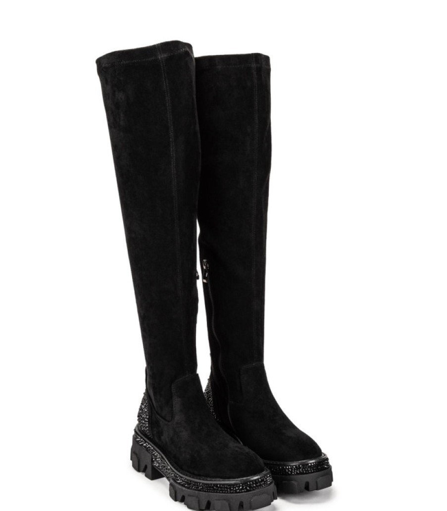 Alma En Pena ALMA Botas Planas | Comprar Bota Adorno Pedreria