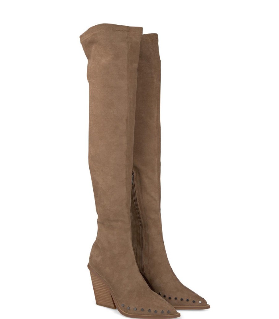 Alma En Pena ALMA Botas Tacon | Comprar Bota Mosquetera Con Puntera Tachonada